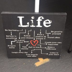 Beautiful and Inspiring Life sign